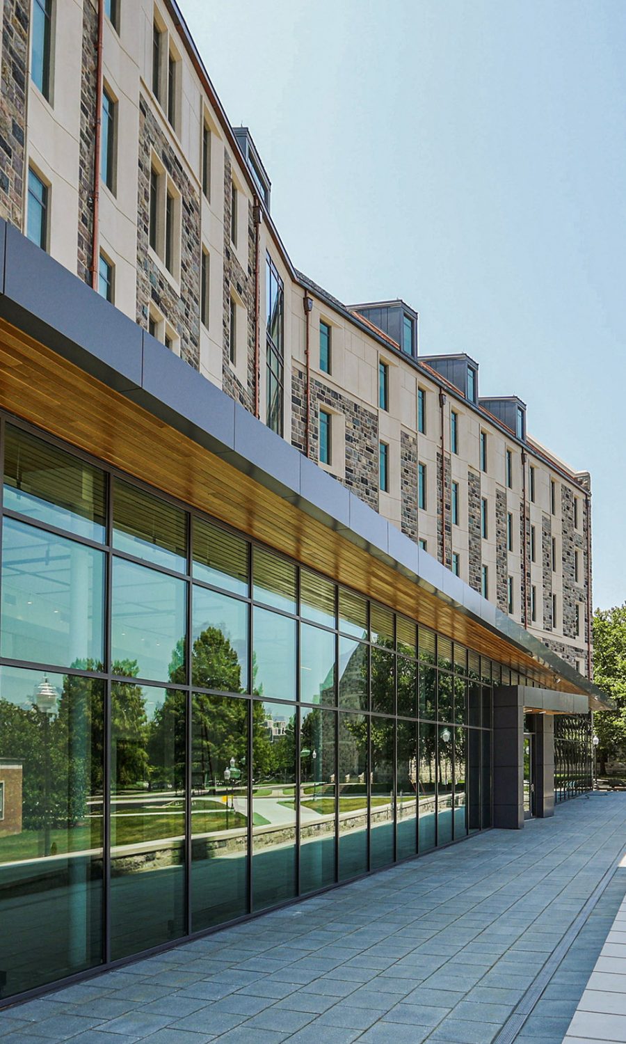 August 2, 2021 - Virginia Tech’s newest housing facility, the Creativity and Innovation District, will house over 500 students, starting August 14, 2021. (Photo by Mary Desmond/Virginia Tech)